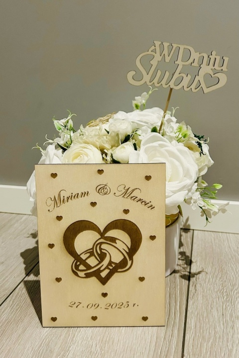 personalizowana kartka ślubna